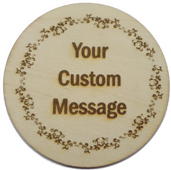 Personalised Elegant Wedding Favors Mr & Mrs Coaster 10cm Square or Round - Image 4