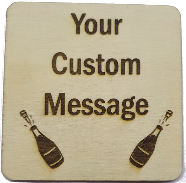 Personalised Elegant Wedding Favors Mr & Mrs Coaster 10cm Square or Round - Image 6
