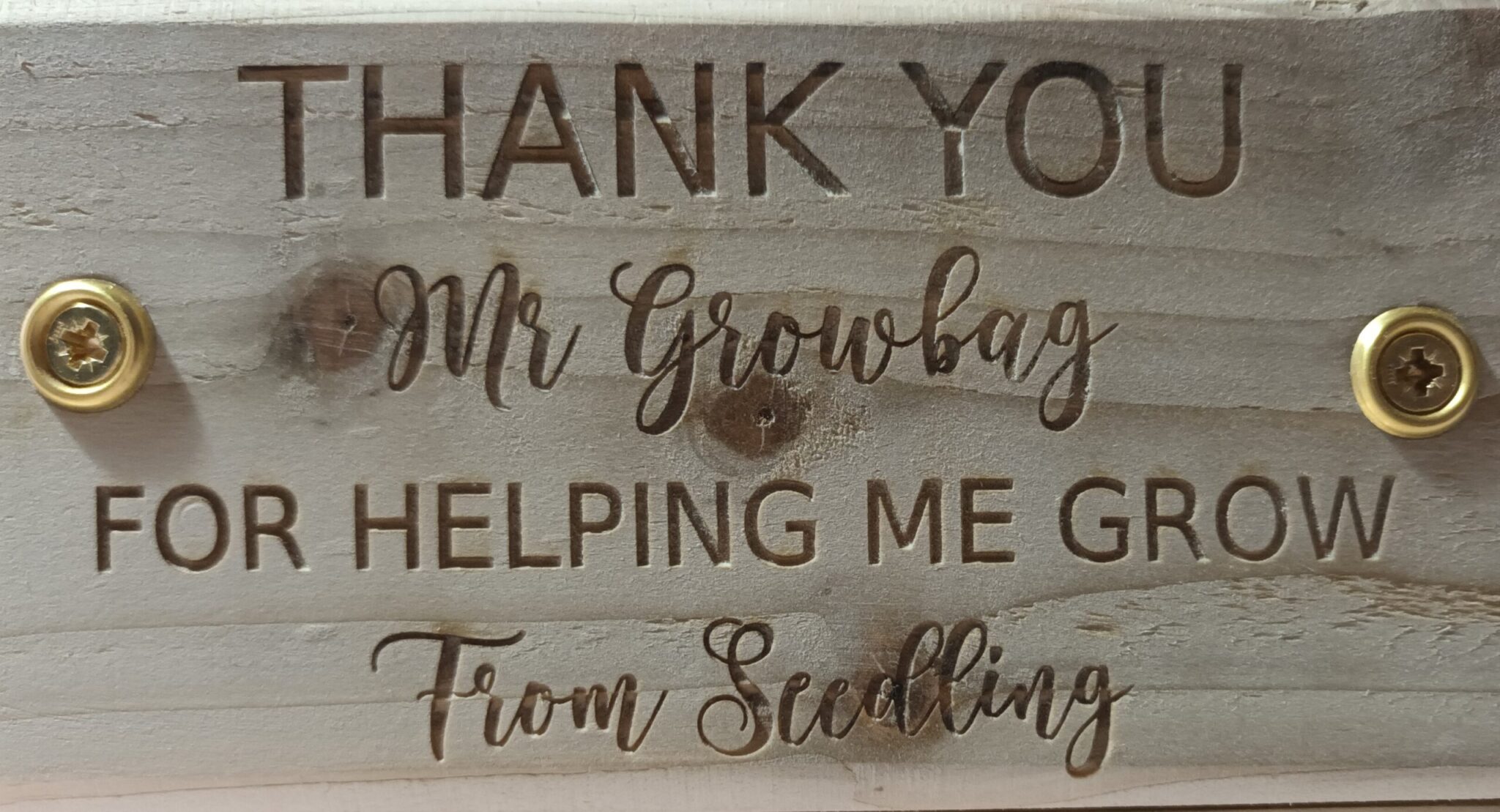 Personalised Small Planter – Thank You For Helping Me Grow