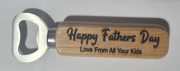 Personalised Bamboo Wooden Bottle Opener - Gift for Him or Her - Image 5