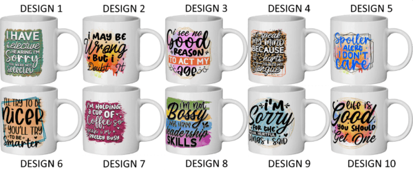 Personalised Funny Sarcasm Sayings Mug - Image 3