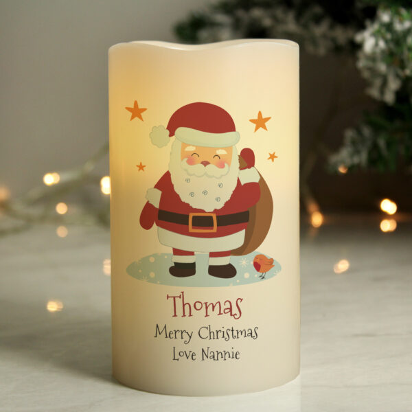 Santa LED Candle