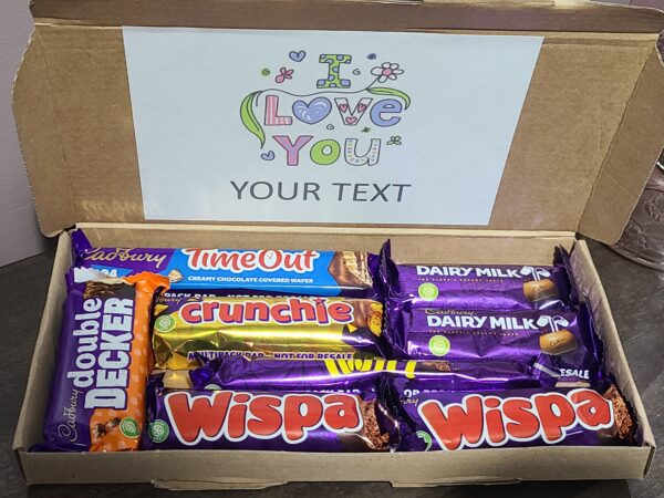 Cadburys Chocolate Gift Set, Christmas Gifts, Personalised Letterbox Selection Box | Treat Box, Birthday Present, Hug in a box,Selection box