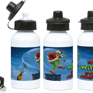 Personalised Grinch 400ml Water Bottle